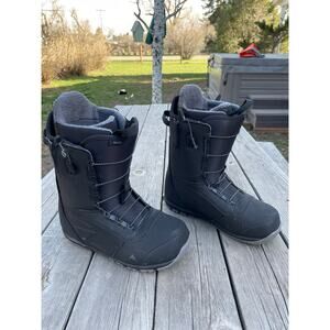 Burton Men's Ruler Snowboard Boots 9.5 wide EUC black speedzone lacing winter